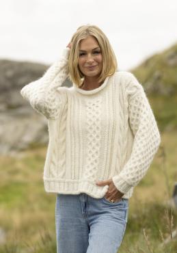 "Jærbu" Genser - Viking Design 2519-2A Kit - XS-XXL - Viking Alpaca Bris