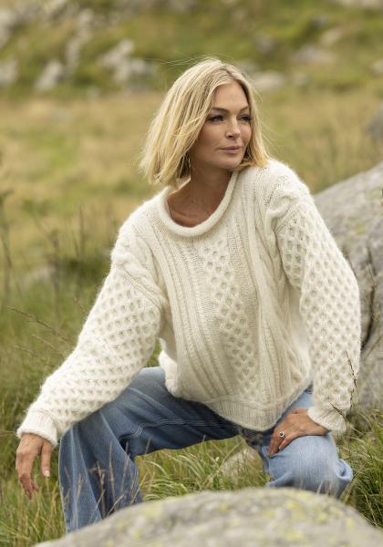 "Jærbu" Genser - Viking Design 2519-2A Kit - XS-XXL - Viking Alpaca Bris