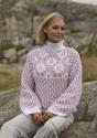 "Hulda" Genser - Viking Design 2519-1B Kit - XS-XXXL - Viking Alpaca Bris
