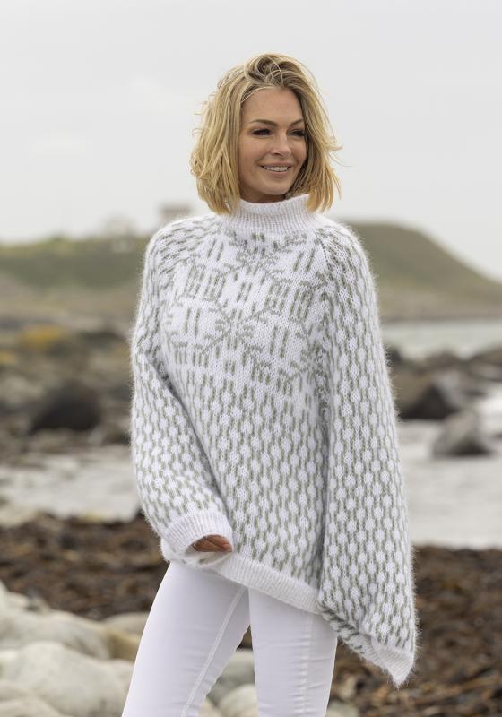 "Hulda" Tröja - Viking Design 2519-1A Kit - XS-XXXL - Viking Alpaca Bris