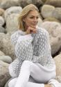 "Hulda" Genser - Viking Design 2519-1A Kit - XS-XXXL - Viking Alpaca Bris