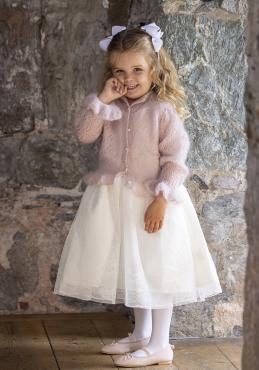 "Svane" Cardigan - Viking Design 2520-1 - 2-12år - Viking Kid-Silk