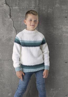"Akva" Genser - Viking Design 2131-4 Kit - 1-12 År - Viking Alpaca Storm