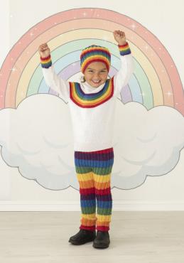 "Alt bliver godt" Genser, bukser og hue - Viking Design 2131-3A Kit - 2-12 År - Viking Alpaca Storm