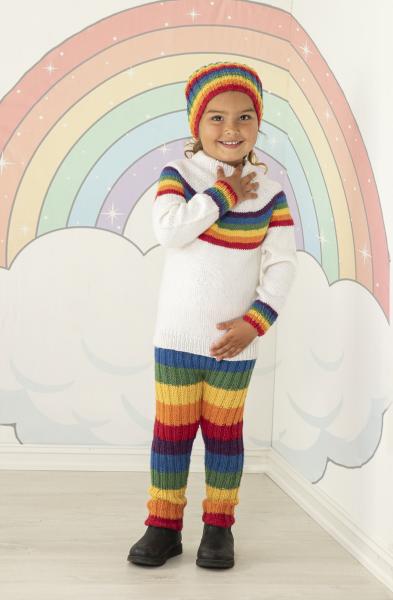 "Alt bliver godt" Genser, bukser og hue - Viking Design 2131-3A Kit - 2-12 År - Viking Alpaca Storm