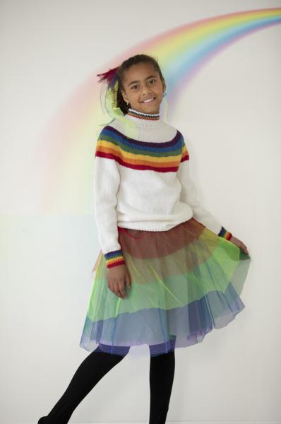 "Alt bliver godt" Genser og hue - Viking Design 2131-3 Kit - 2-12 År - Viking Alpaca Storm