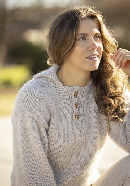 "Vål" Genser - Viking Design 2312-5 Kit - XS-XXL - Viking Alpaca Storm & Viking kid silk