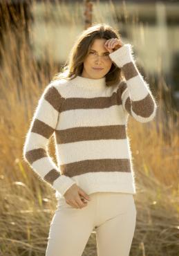 "Era" Genser - Viking Design 2312-3 Kit - XS-XXL - Viking Alpaca Storm & Viking kid silk