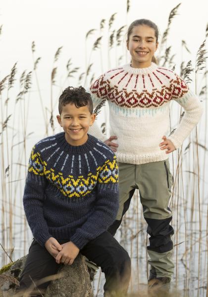 "Kailo" genser - Viking Design 2405-14A Kit - 2 - 12 år - Viking Snorre