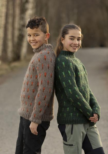 "Torcia" genser - Viking Design 2405-11B Kit - 2 - 12 år - Viking Snorre