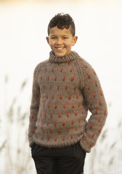 "Torcia" genser - Viking Design 2405-11A Kit - 2 - 12 år - Viking Snorre
