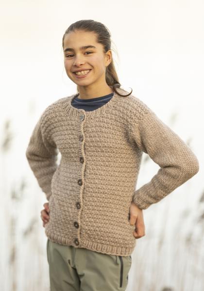 "Emily" cardigan - Viking Design 2405-9 Kit - 2 - 12 år - Viking Snorre