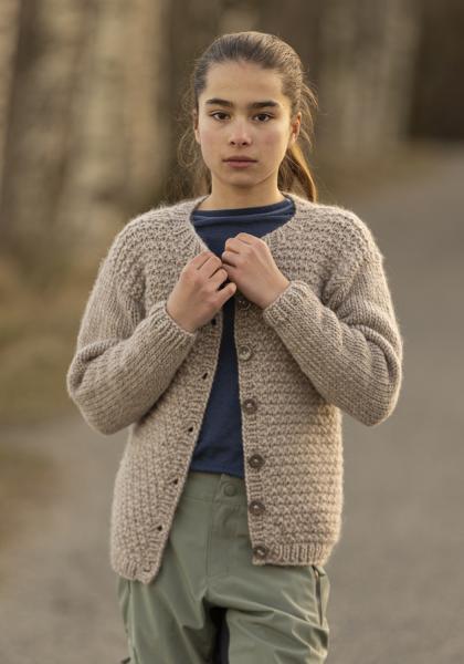 "Emily" cardigan - Viking Design 2405-9 Kit - 2 - 12 år - Viking Snorre