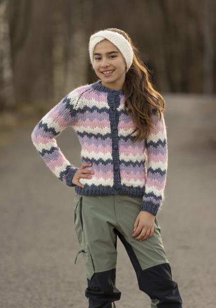 "Majella" cardigan - Viking Design 2405-8 Kit - 2 - 12 år - Viking Snorre