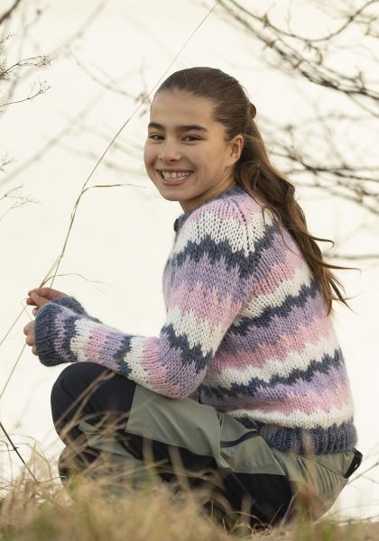 "Majella" cardigan - Viking Design 2405-8 Kit - 2 - 12 år - Viking Snorre
