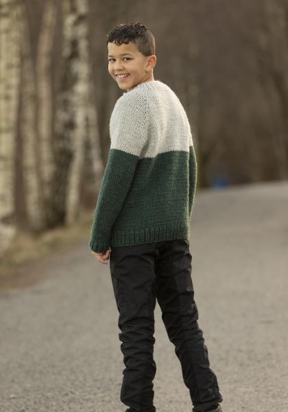 "Devid" genser - Viking Design 2405-5B Kit - 2 - 12 år - Viking Snorre