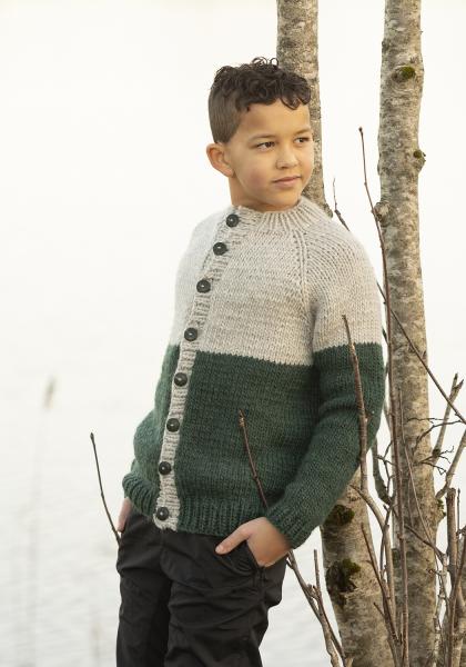 "Devid" genser - Viking Design 2405-5B Kit - 2 - 12 år - Viking Snorre