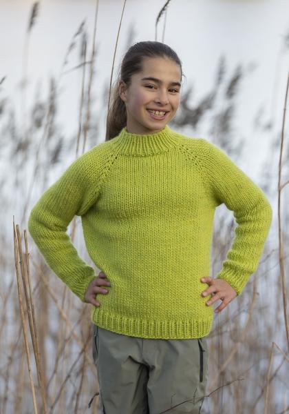 "Limone" genser - Viking Design 2405-4 Kit - 2 - 12 år - Viking Snorre