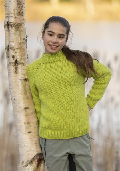 "Limone" genser - Viking Design 2405-4 Kit - 2 - 12 år - Viking Snorre