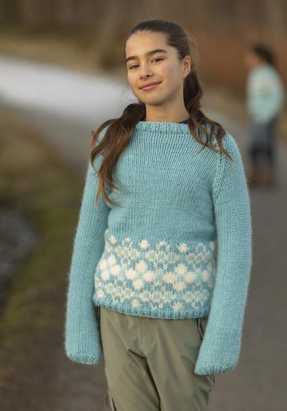 "Flores" genser- Viking Design 2405-1 Kit - 2 - 12 år - Viking Snorre