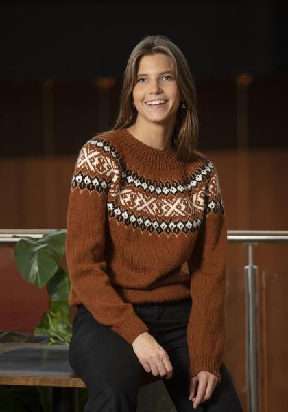 "Geilo" Genser - Viking Design 2208-8 Kit - XS-XXXL - Viking Alpaca Storm