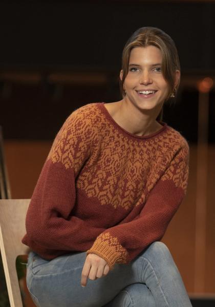 "Linda" Genser - Viking Design 2208-5 Kit - XS-XXXL - Viking Alpaca Storm