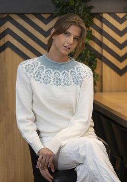 "Dahlia" Genser - Viking Design 2208-4 Kit - XS-XXXL - Viking Alpaca Storm