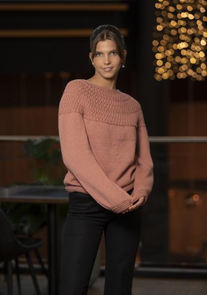 "Lindis" Genser - Viking Design 2208-1 Kit - XS-XXXL - Viking Alpaca Storm