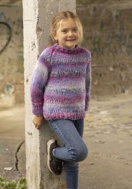 "Futt" Genser - Viking Design 2337-18B Kit - 2-12 år - Viking Alpaca Bris Multi