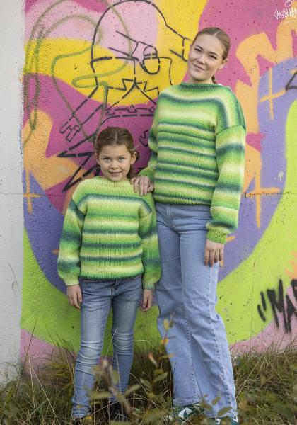 "Kulør" genser - Viking Design 2337-16 Kit - XS-XXL - Viking Alpaca Bris Multi