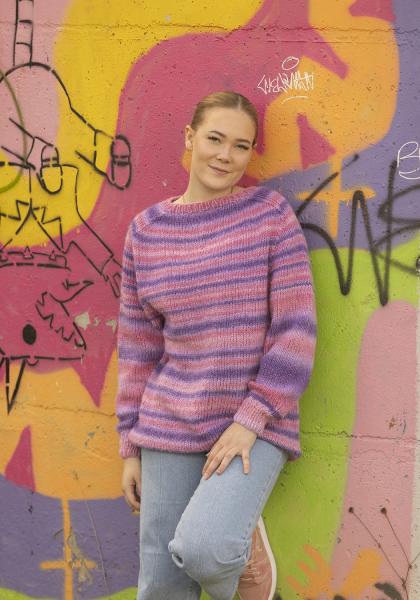 "Indigo" genser - Viking Design 2337-12 Kit - XS-XXL - Viking Alpaca Bris Multi