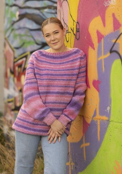 "Indigo" genser - Viking Design 2337-12 Kit - XS-XXL - Viking Alpaca Bris Multi