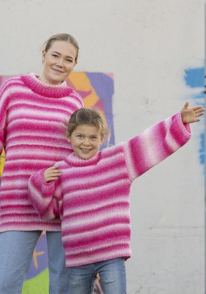 "Pinky" Genser - Viking Design 2337-11 Kit - 2-12 år - Viking Alpaca Bris Multi