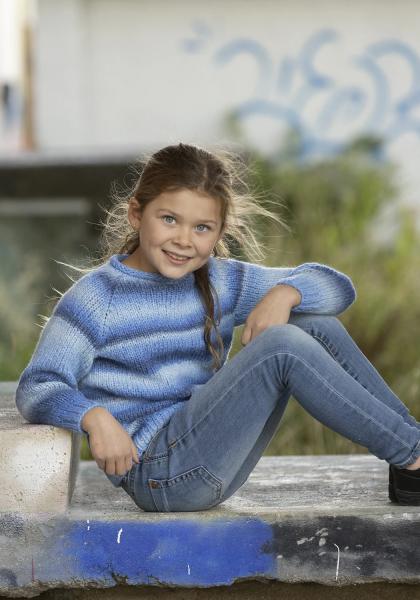 "Maroon" Genser - Viking Design 2337-6B Kit - 2-12 år - Viking Alpaca Bris Multi