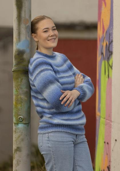 "Maroon" genser - Viking Design 2337-5B Kit - XS-XXL - Viking Alpaca Bris Multi