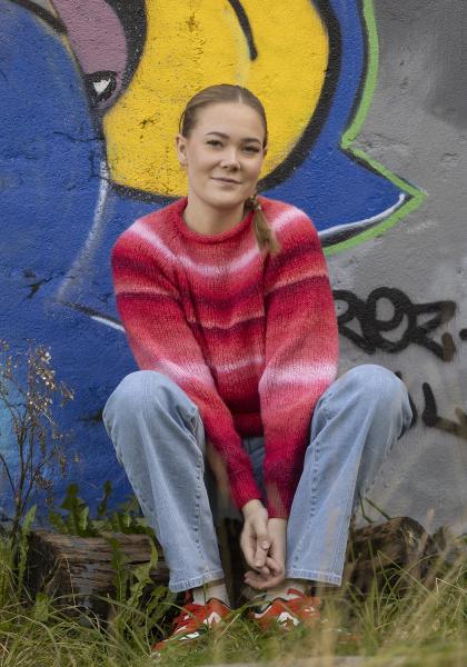 "Maroon" genser - Viking Design 2337-5A Kit - XS-XXL - Viking Alpaca Bris Multi