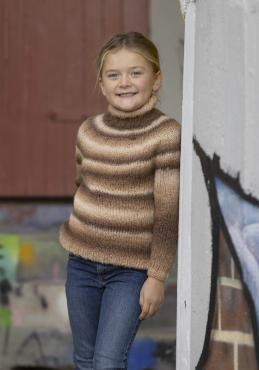 "Albus" Genser - Viking Design 2337-1B Kit - 2-12 år - Viking Alpaca Bris Multi