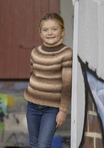 "Albus" Genser - Viking Design 2337-1B Kit - 2-12 år - Viking Alpaca Bris Multi