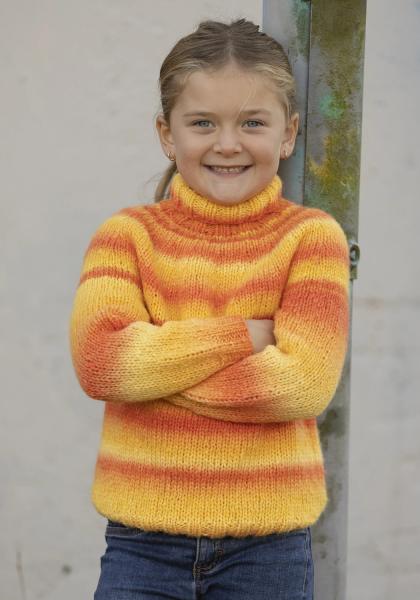 "Albus" Genser - Viking Design 2337-1A Kit - 2-12 år - Viking Alpaca Bris Multi