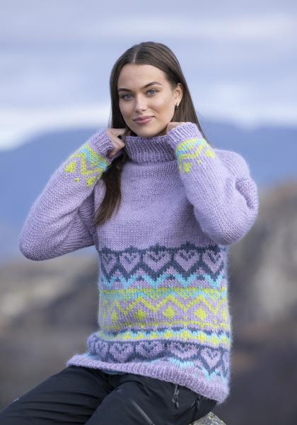 "Ronja" genser - Viking Design 2523-3B Kit - XS-XXL - Viking Snorre