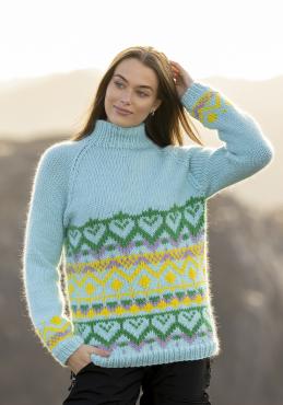 "Ronja" genser - Viking Design 2523-3A Kit - XS-XXL - Viking Snorre