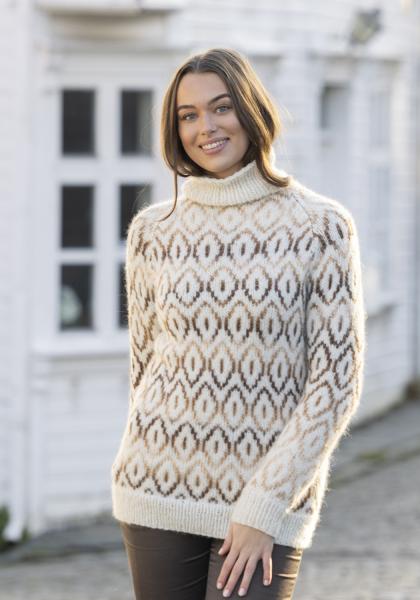 "Terkel" Genser - Viking Design 2526-1A Kit - XS-XXL - Viking Alpaca Bris & bris multi