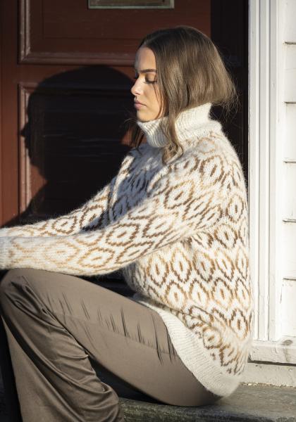 "Terkel" Genser - Viking Design 2526-1A Kit - XS-XXL - Viking Alpaca Bris & bris multi