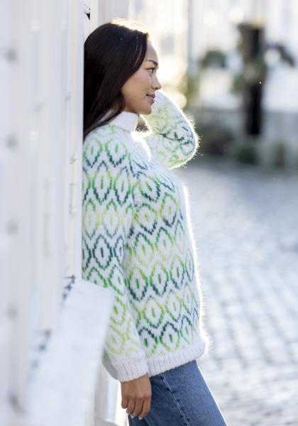 "Terkel" Genser - Viking Design 2526-1B Kit - XS-XXL - Viking Alpaca Bris & bris multi