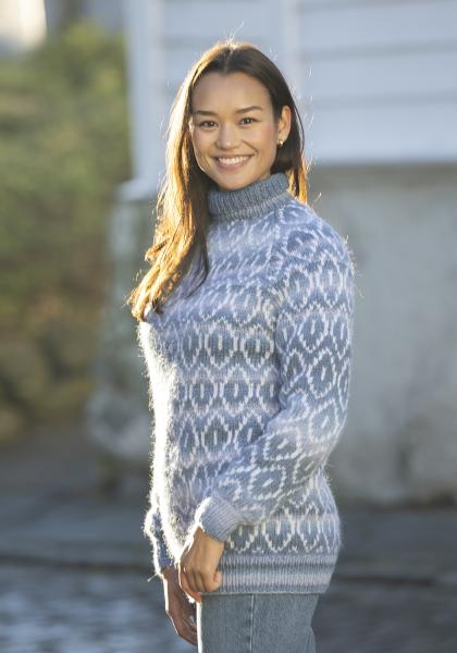 "Terkel" Genser - Viking Design 2526-1C Kit - XS-XXL - Viking Alpaca Bris & bris multi