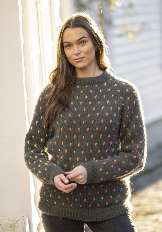 "Rekarda" Tröja - Viking Design 2526-2A Kit - XS-XXL - Viking Alpaca Bris & bris multi