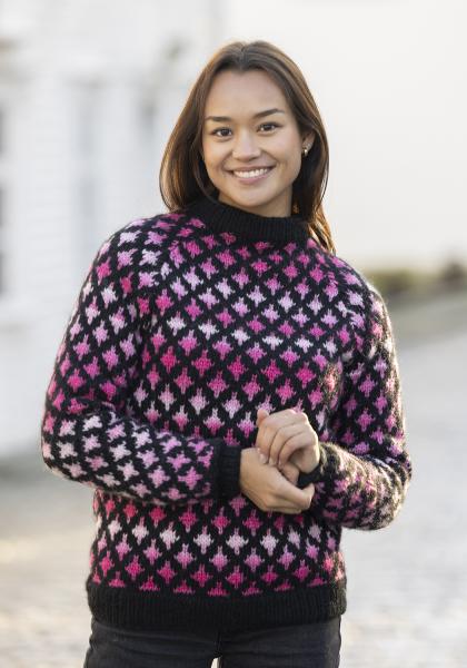 "Mill" Genser - Viking Design 2526-4A Kit - XS-XXL - Viking Alpaca Bris & bris multi