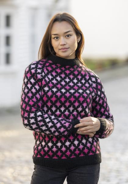 "Mill" Genser - Viking Design 2526-4A Kit - XS-XXL - Viking Alpaca Bris & bris multi