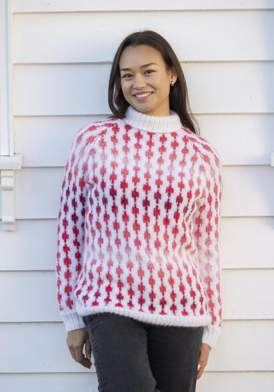 "Livea" Tröja - Viking Design 2526-5A Kit - XS-XXL - Viking Alpaca Bris & bris multi