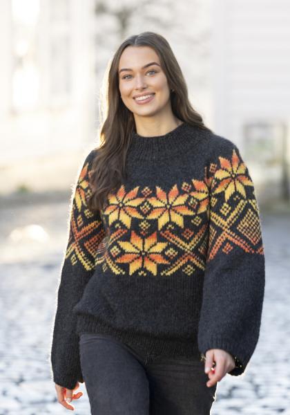 "Luna" Genser - Viking Design 2526-6 Kit - XS-XL - Viking Alpaca Bris & bris multi